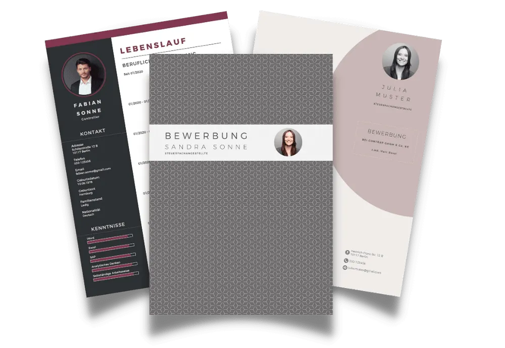 Bewerbung Vorlage, Lebenslauf Vorlage - Meine Bewerbungsvorlage