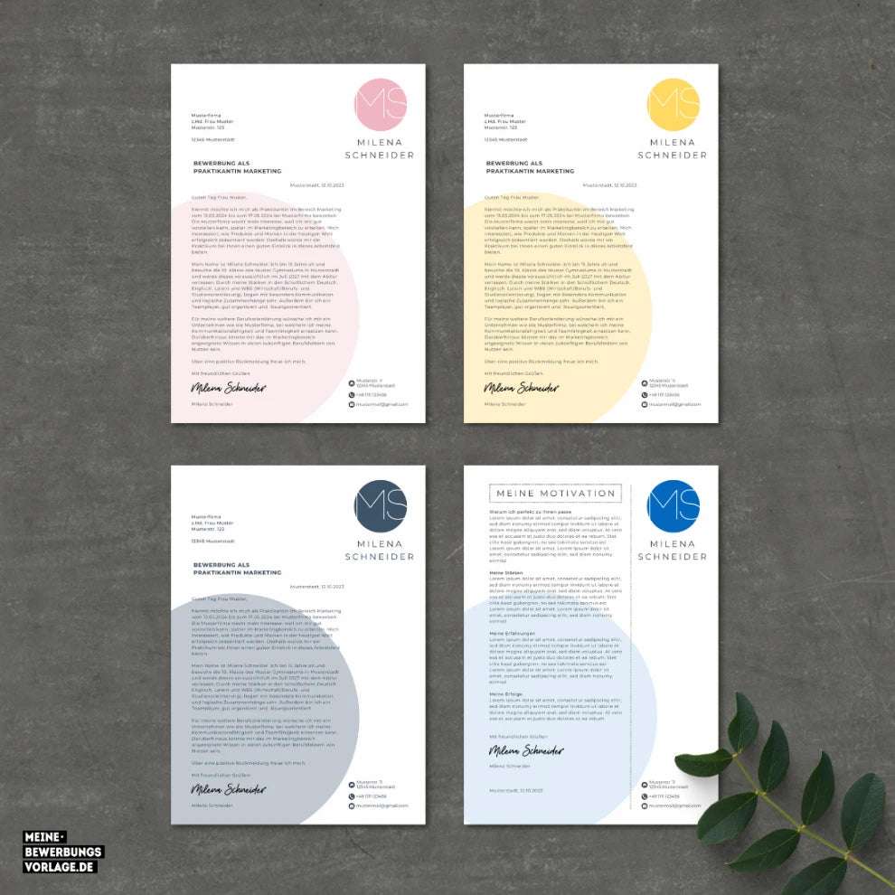 Anschreiben Vorlage Ausbildung Schüler alle Farben