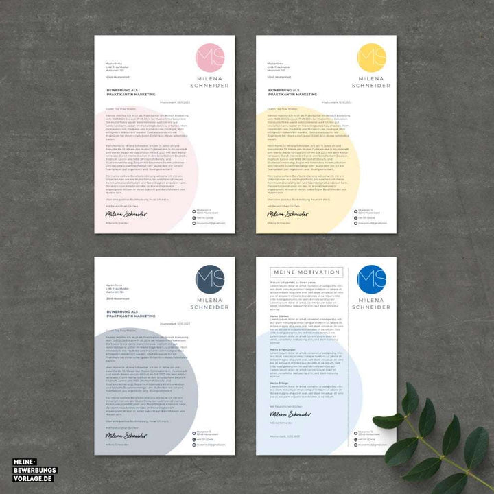 Anschreiben Vorlage Ausbildung Schüler alle Farben