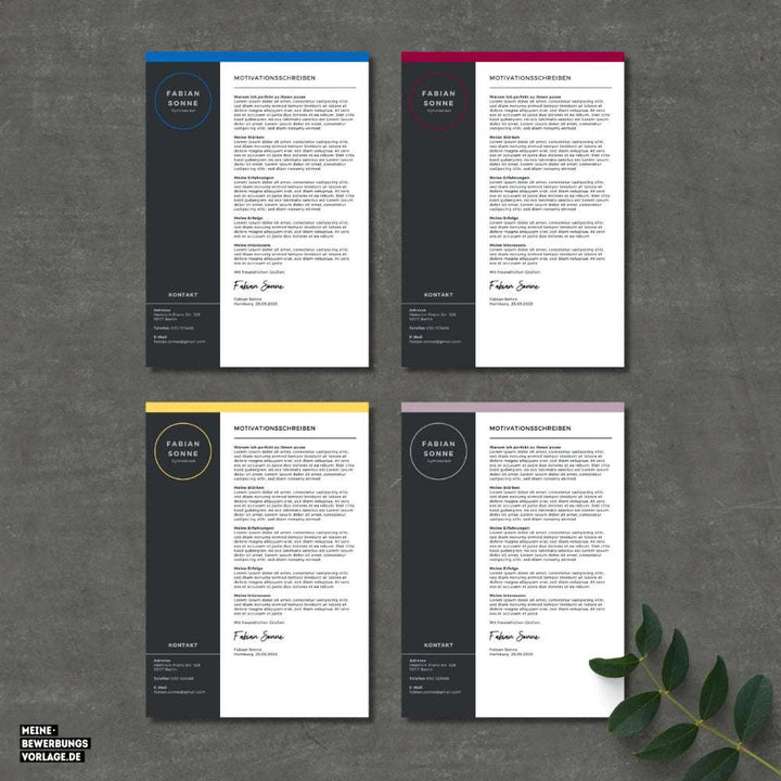 Lebenslauf Vorlage Schüler - Schülerpraktikum Motivationsschreiben Übersicht - Canva Vorlage