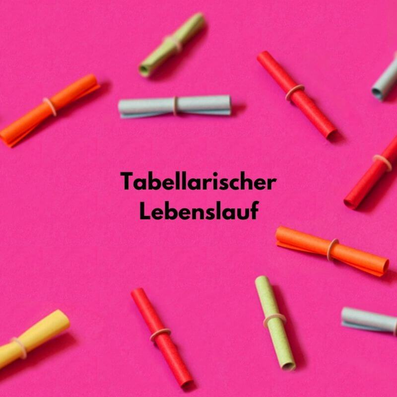 Der tabellarische Lebenslauf: Aufbau, Muster & Tipps - Meine-Bewerbungsvorlage