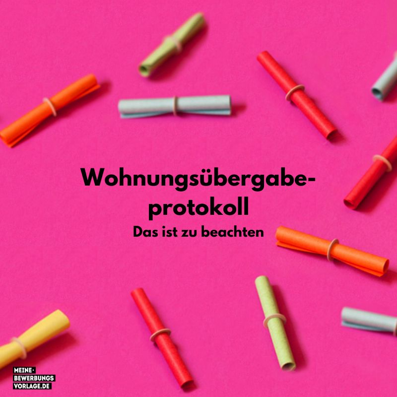 Wohnungsübergabeprotokoll Infos & Vorlage