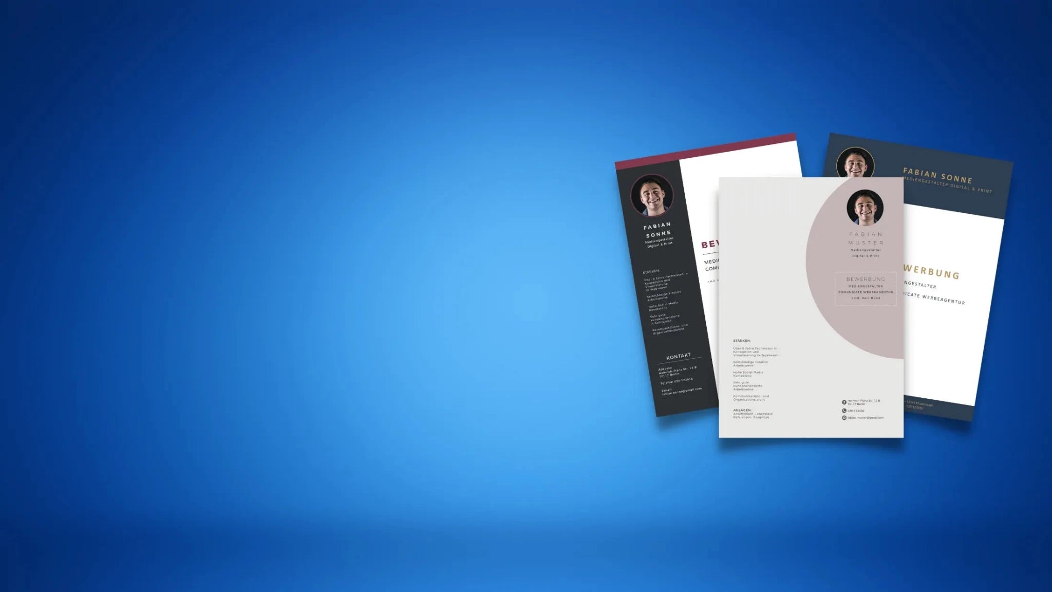 Deckblatt zur Bewerbung Vorlage - Meine-Bewerbungsvorlage