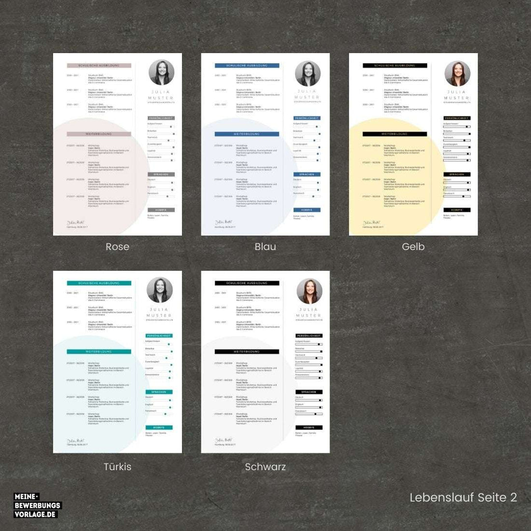 Lebenslauf Vorlage No.7 Lebenslauf 2 - Meine-Bewerbungsvorlage