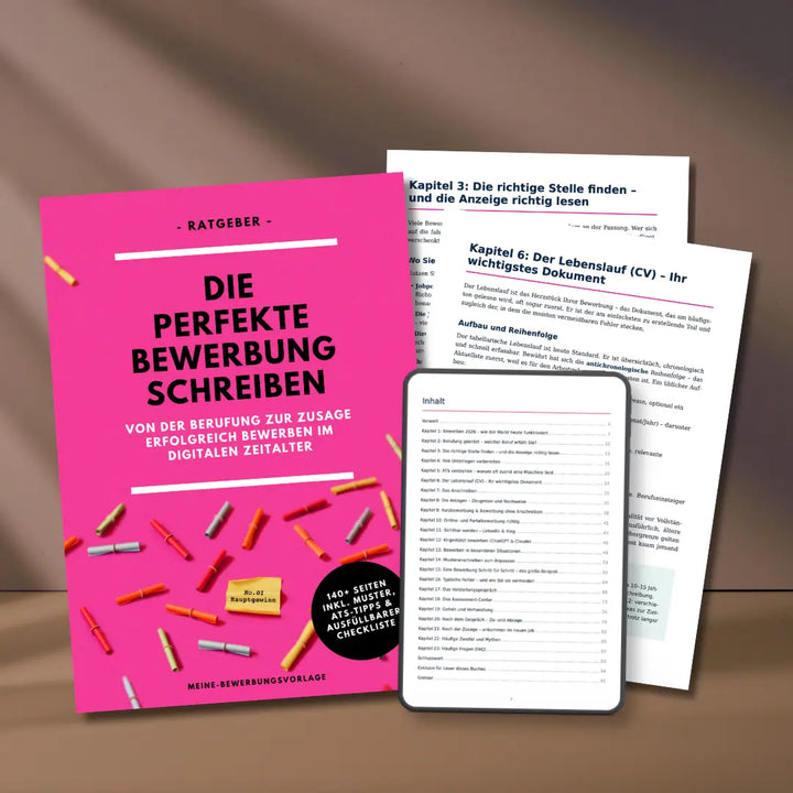 Die perfekte Bewerbung schreiben – Ratgeber eBook (PDF)