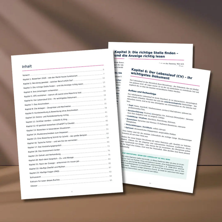 Die perfekte Bewerbung schreiben – Ratgeber eBook (PDF)